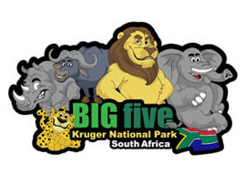 Big 5 Kruger Park Fridge Magnet